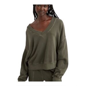 Aerie | Oversized House Party V-Neck Seeatshirt